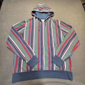 VSTR Premium Hoodie Mens XL? Striped Pullover Sweatshirt Long Sleeve
